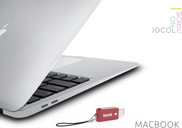 IOCOL Twister USB C Stick 64GB Dual - 2 in 1 Funktion > Mini USB 3.0 &amp; Type C < Wasserdicht &amp; Klein