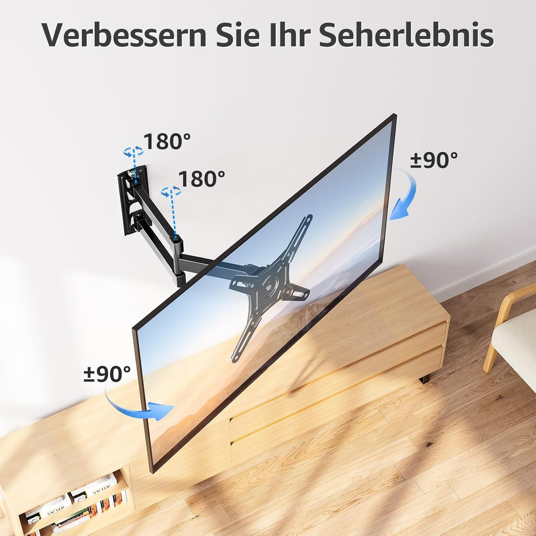 MOUNTUP TV Wandhalterung für 14-42 Zoll LED, LCD, OLED Fernseher oder Monitor, Schwenkbar und um 180