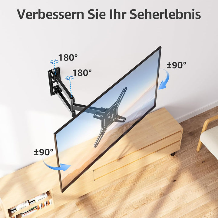 MOUNTUP TV Wandhalterung für 14-42 Zoll LED, LCD, OLED Fernseher oder Monitor, Schwenkbar und um 180