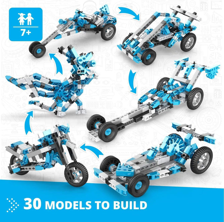 Engino CE301MM-A Creative Engineering Maker Master 30 Modelle Set, Mehrfarbig