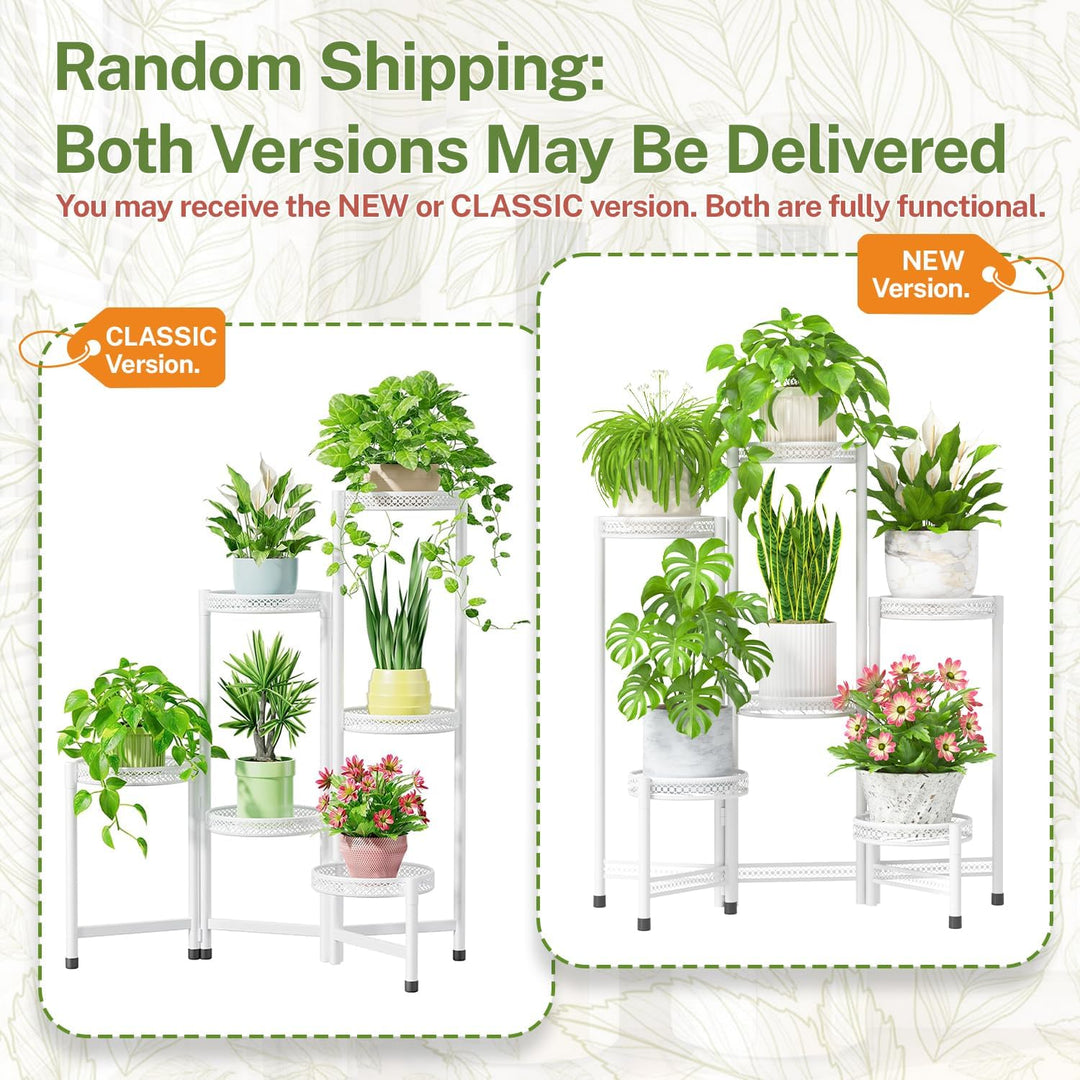 iDavosic.ly Pflanzenständer Metall mit 6 Etagen, Blumenständer Pflanzenregal Blumenregal Indoor Outd