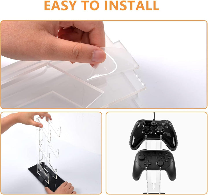 Universal Game Controller Halter, Controller Halterung Ständer Zubehör für Xbox ONE Switch PS4, Schw
