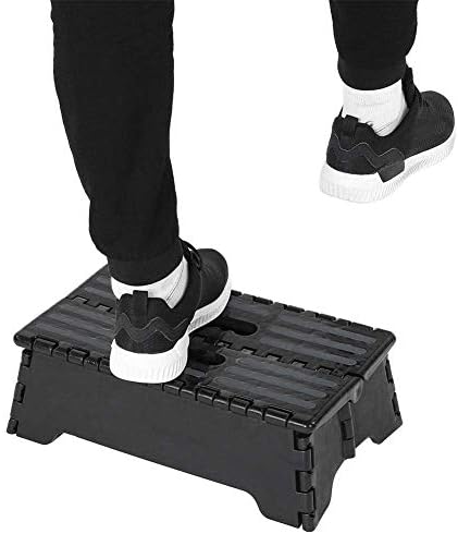 Half Step, Klappbarer Tritthocker Black Ladder für ältere schwangere Badreisende Reduziert die Höhe