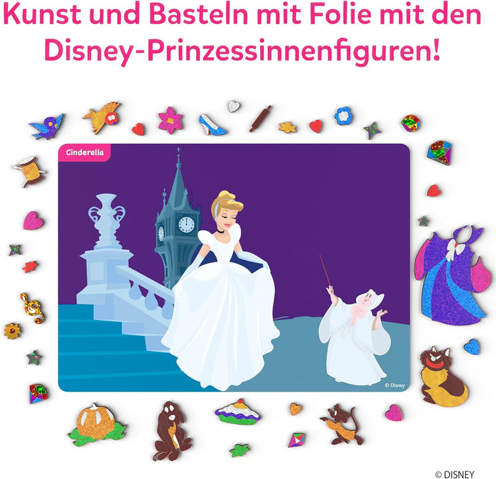 Skillmatics Kunst & Bastelaktivität- Folienspass Disney Prinzessin, Schmutzfreie Kunst für Kinder, B