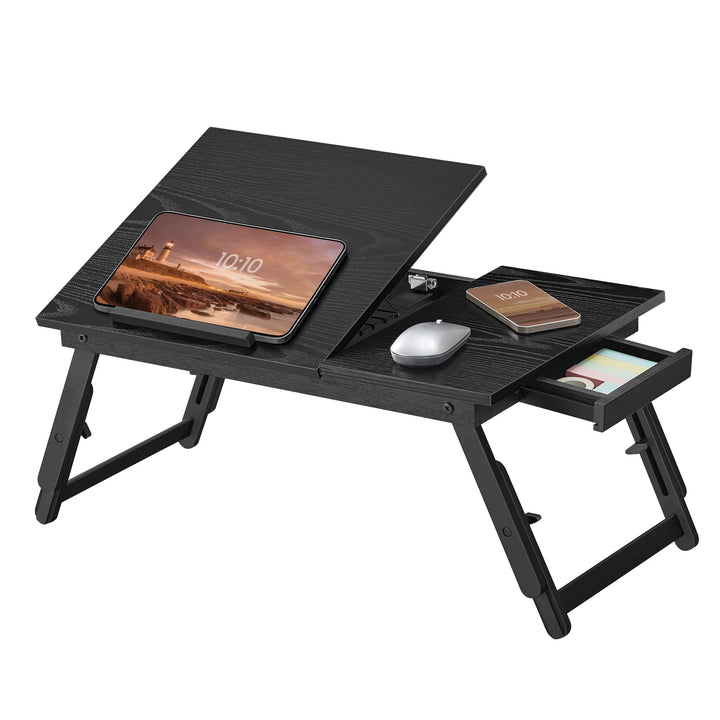 SONGMICS Laptoptisch für Bett, Laptopständer, winkel- und höhenverstellbar, klappbare Beine, für Lap