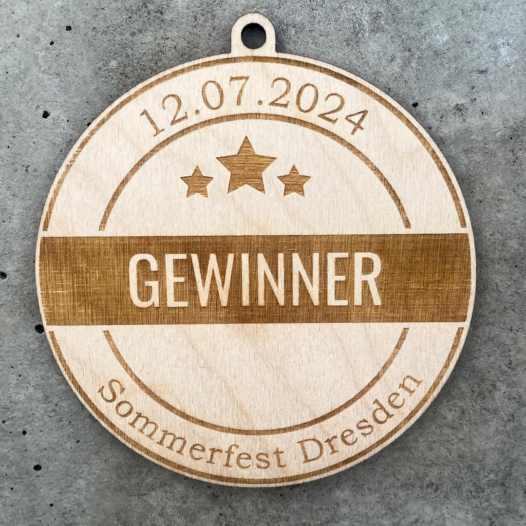 50 personalisierte Holzmedaillen - Laufveranstaltungen - Radsport - Vereine - Schule - Auszeichnunge