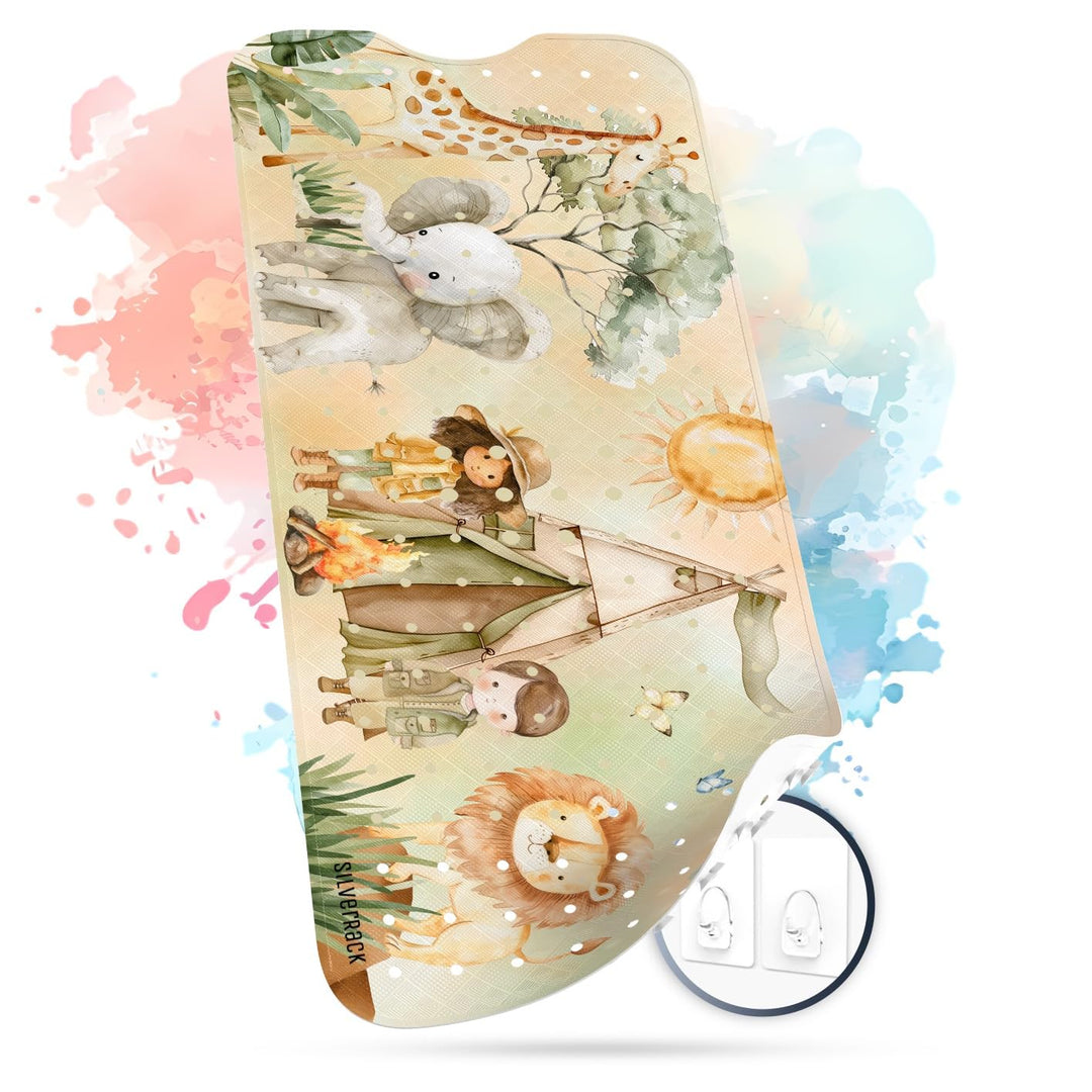 Badewannenmatte Kinder rutschfest [100x40cm] - Antirutschmatte Badewanne BPA frei - Badematte Kinder