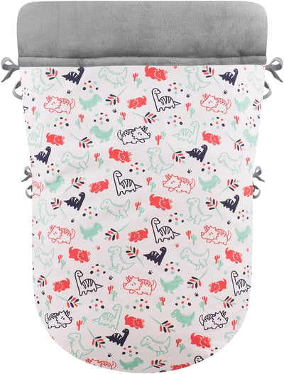 JYOKO Kids Universal Baby Fusssack Kinderwagen, Extra Weicher Fleece für den Winter (Dino Party, Fle