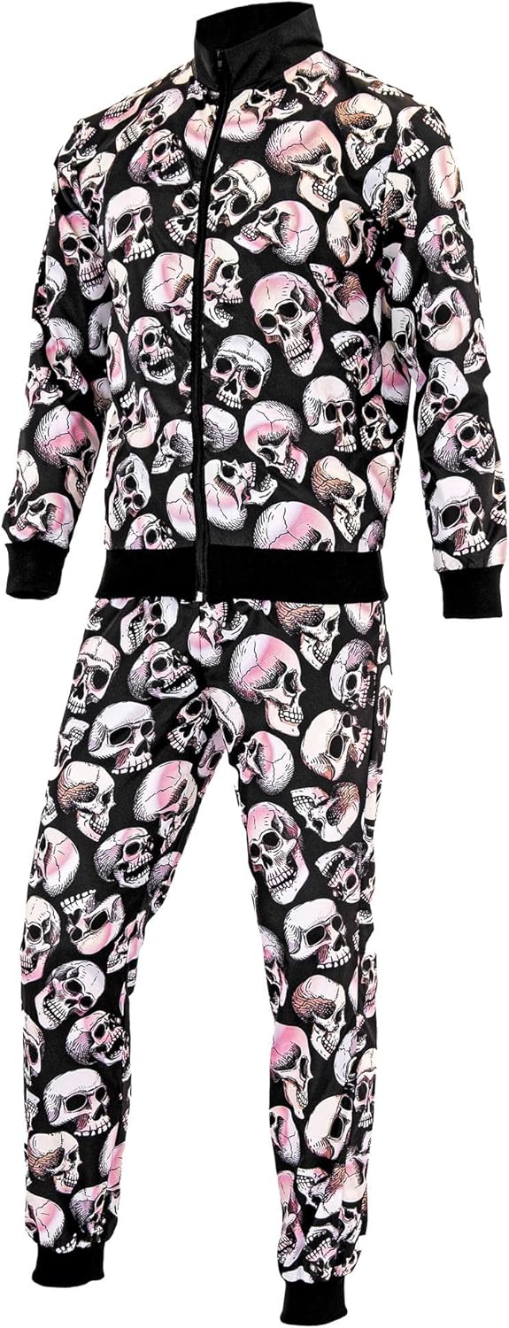 W WIDMANN MILANO Party Fashion - Kostüm Trainingsanzug für Halloween, 80er Jahre Outfit, Jogginganzu