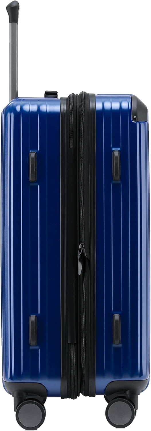 M816 TSA-Schloss Koffer Reisekoffer Trolley Kofferset Hardschale Boardcase (Diamondblau, 3tlg. Koffe