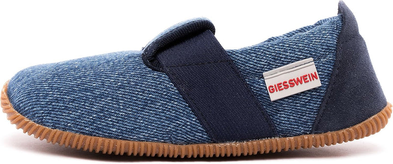 GIESSWEIN Unisex Kinder Söll-Slim Fit Flache Hausschuhe 38 EU Dunkle Jeans, 38 EU Dunkle Jeans