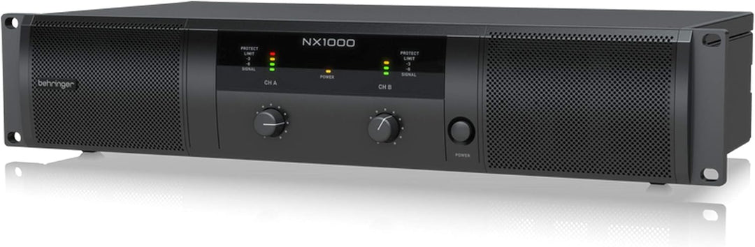 Behringer NX1000 Ultraleichter 1000-Watt-Class-D-Leistungsverstärker mit DSP-Steuerung und SmartSens