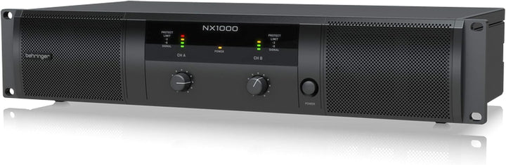 Behringer NX1000 Ultraleichter 1000-Watt-Class-D-Leistungsverstärker mit DSP-Steuerung und SmartSens
