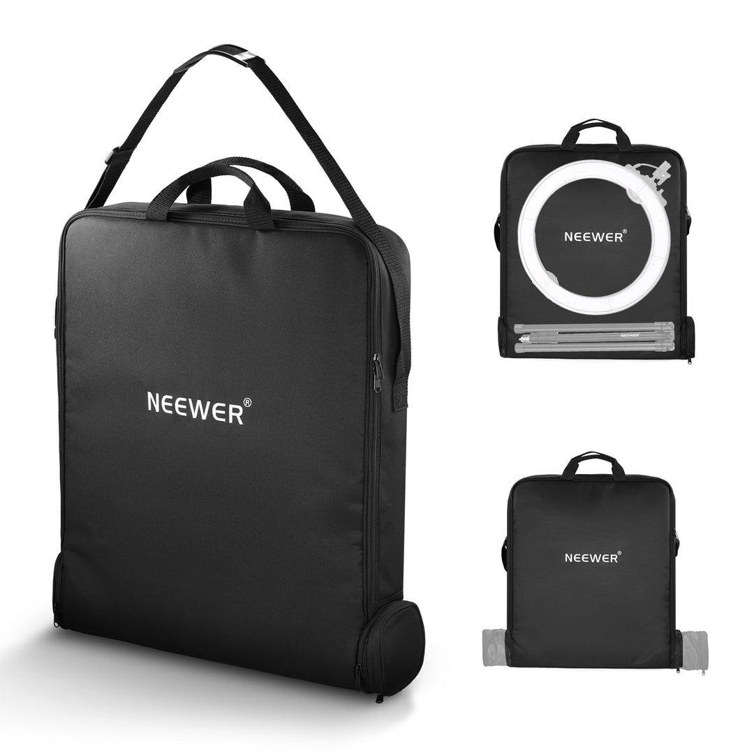 NEEWER 18" Ringlicht Tragetasche mit separater Aufbewahrungstasche, erweiterbar für 78cm gefaltetes