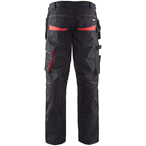 Blakläder 149613309956D116 Service Bundhose mit Nageltaschen Grösse in schwarz/rot, D116 D116 Black