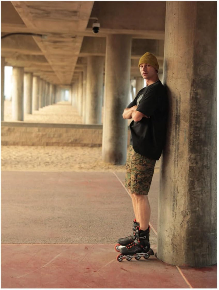 K2 Skates Herren Inline Skates F.I.T. 80 ALU, black - red, 30G0415 EU: 40 (UK: 6.5 / US: 7.5) black