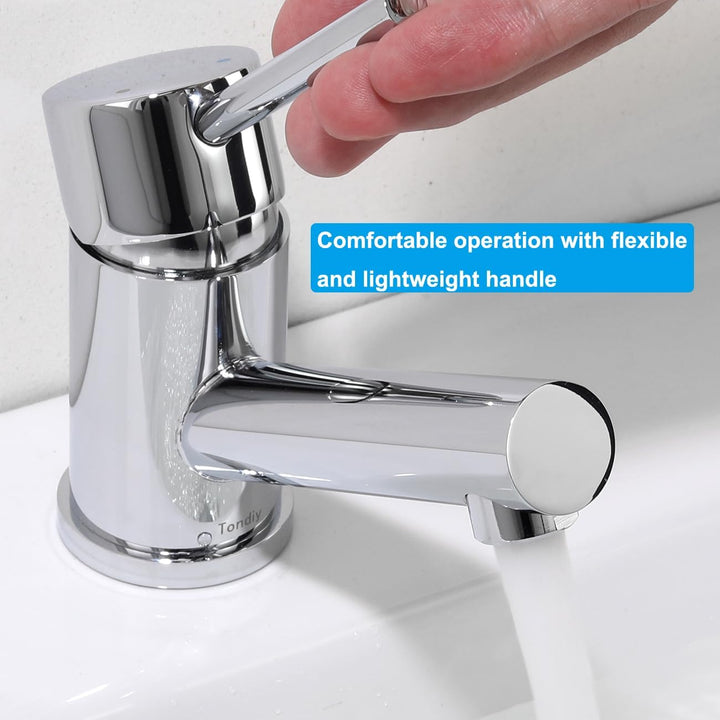 Tondiy Waschtischarmatur Kleiner Wasserhahn Bad, für kleine Waschbecken/Eckwaschbecken, Badarmatur M