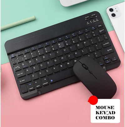 Cuifati Kabellose Bluetooth-Tastatur-Maus-Kombination, Ultradünne Tastatur mit 1600 DPI und Ergonomi