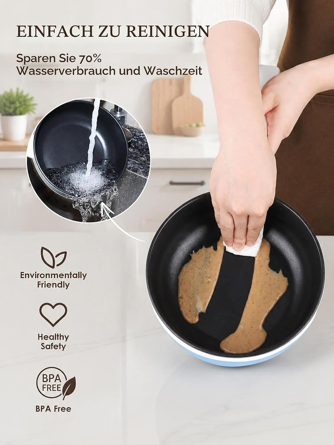 Audecook Elektrische Hot Pot mit Dampfgarer,Elektrische Bratpfanne, Hot Pot Topf 20cm, Antihaft Mini