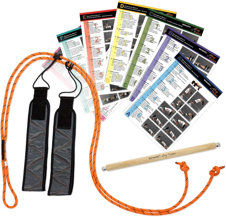 REHAPE Sling Trainer Set 1 - Basis-Set mit Slingtrainer, Abstandhalter und