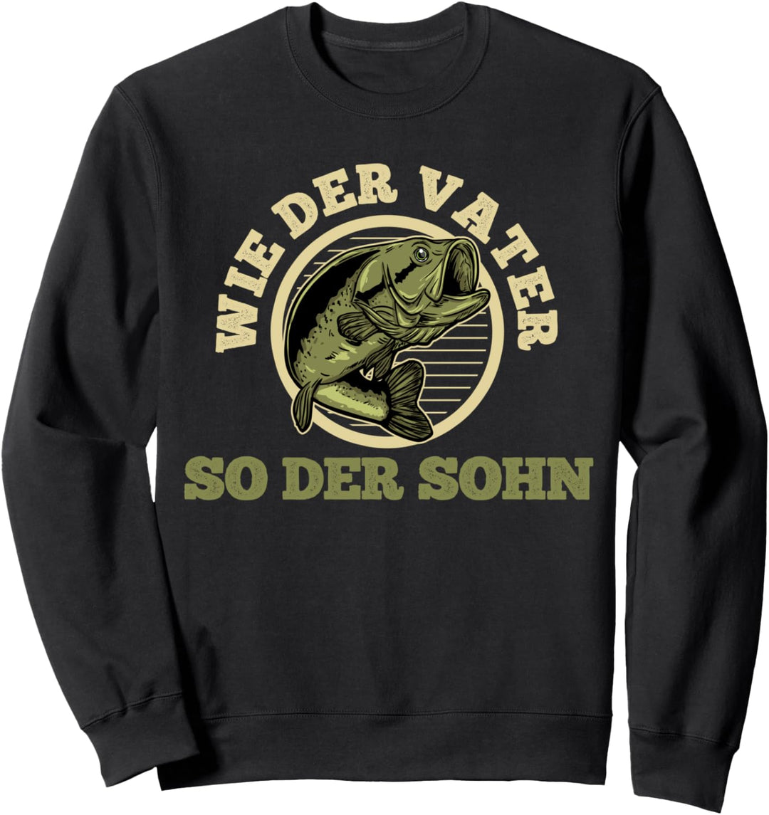 Vater Sohn Angler Angeltour Fischen Angeln Angelteam Sweatshirt