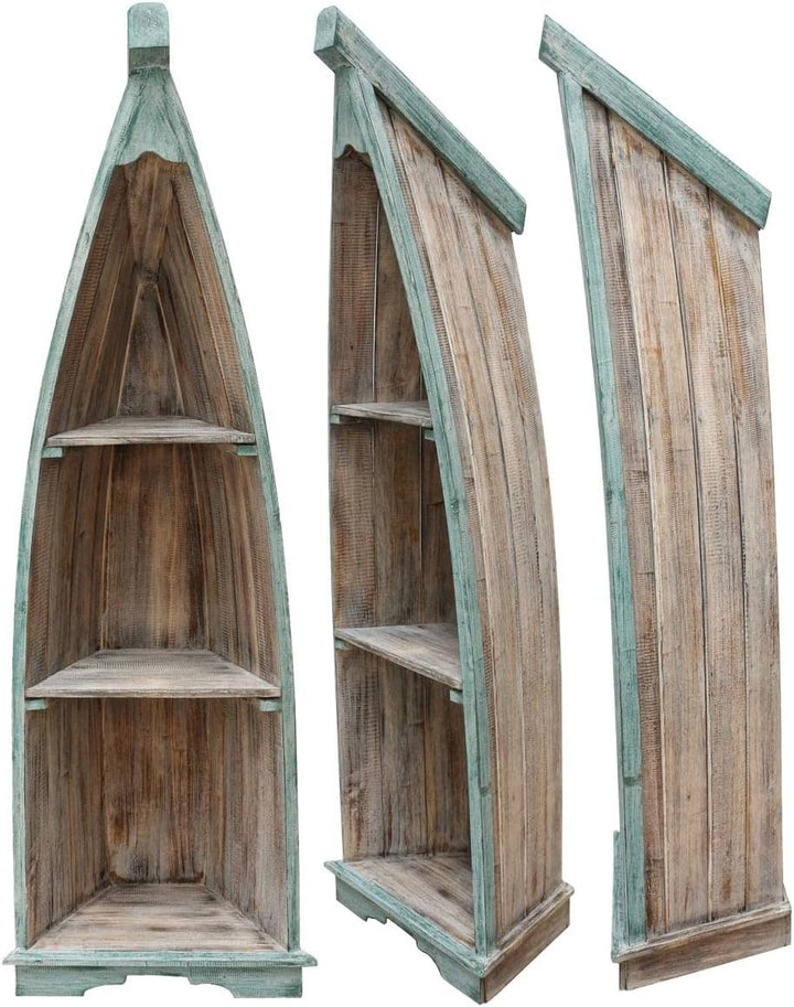 Badregal Bootsregal Boot Regal Bücherregal Bücherschrank Standregal Aufbewahrung 148 cm Albesia Holz