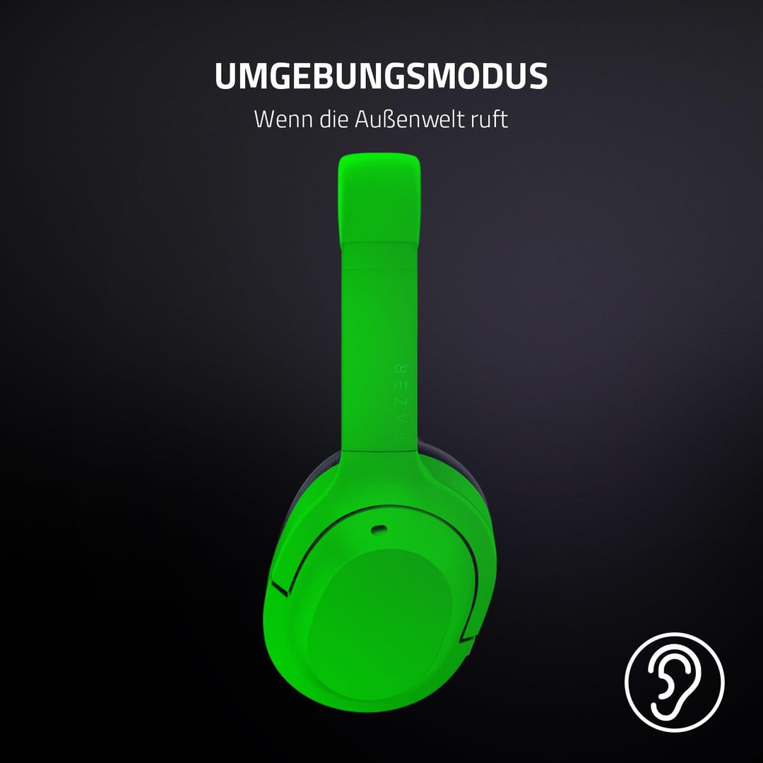 Razer Opus X - Kabellose Kopfhörer mit niedrigen Latenzen und ANC-Technologie (Wireless Headset, Blu