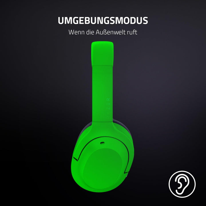 Razer Opus X - Kabellose Kopfhörer mit niedrigen Latenzen und ANC-Technologie (Wireless Headset, Blu