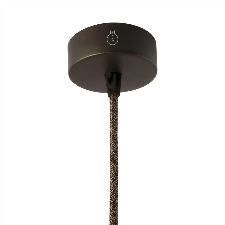 AMARCORDS - 3 Baldachin rosetten aus Metall, Farbe GLÄNZEND, Lampengehäuse komplett mit Kabelklemmen