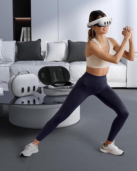 Aubika für Mate Quest 3 Tasche, Harte Case für Oculus Quest 3 Zubehör, Kompatibel mit Quest 2/Pico 4
