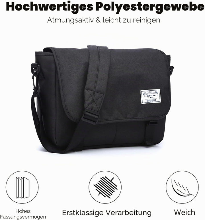 FANDARE Messenger Bag Umhängetasche Schultertasche Laptoprucksäcke Tasche Kuriertasche Polyester Sch