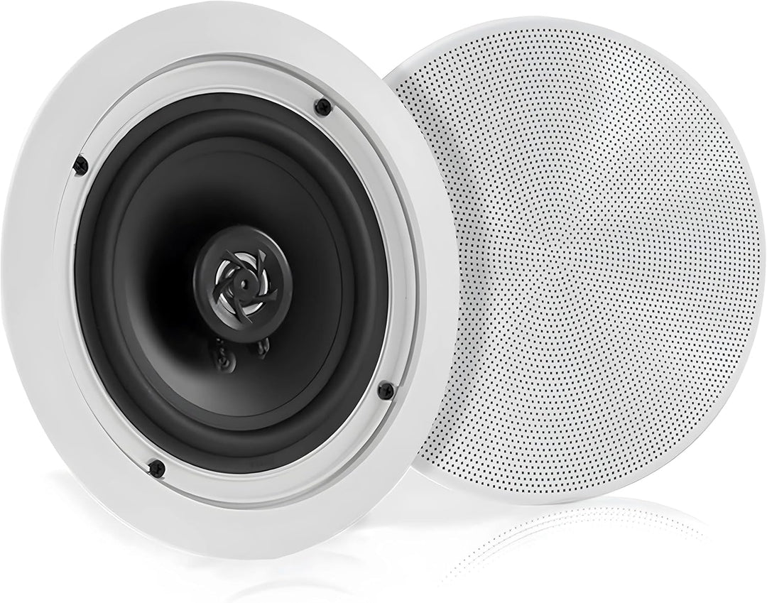 Pyle 13,3 cm Paar Bluetooth Flush Mount Unterputzkabel 2-Wege-Wandeinbaulautsprecher Schnelle Verbin