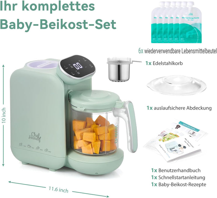 5-in-1-Babynahrungsprozessor, Babynahrungszubereiter, Baby-Food-Maker, Babybrei Zubereiter,Baby Nahr