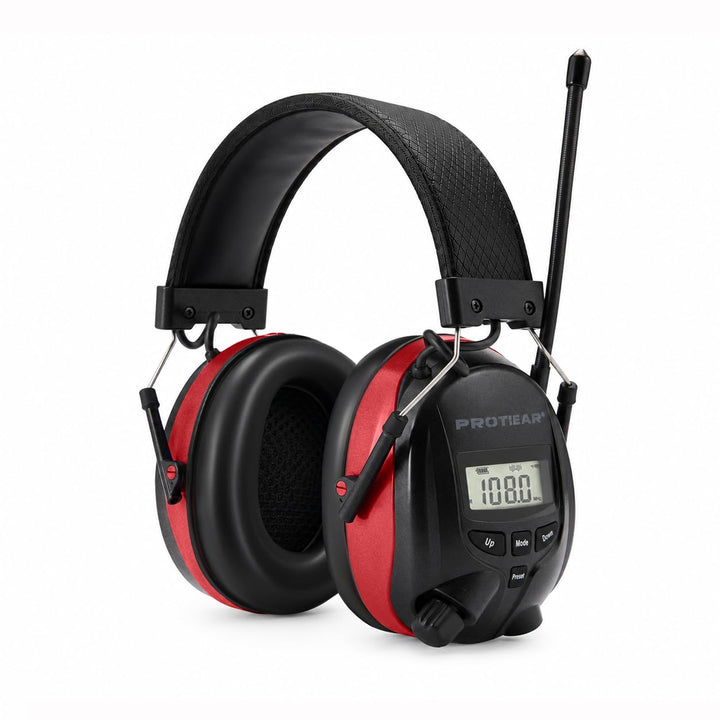 PROTEAR Gehörschutz mit Radio und Bluetooth, FM / AM-Digital-Radio, Sicherheits-Ohrenschützer für Ar
