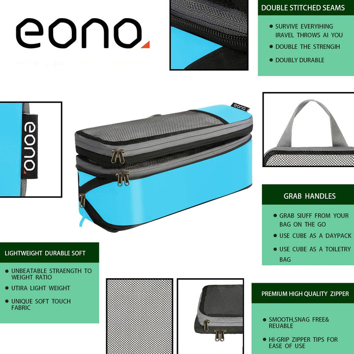 Eono Komprimierbaren Packwürfeln zur Organisation Ihres Reisegepäcks, Compression Packing Cube, Pack