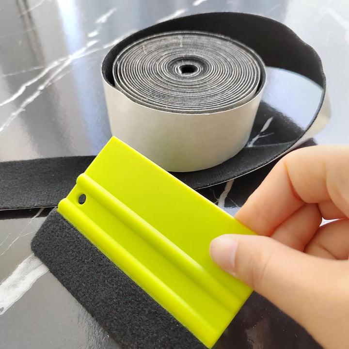 FOSHIO 5 M Filz Tape Rolle für rakel Filzband stark Filzgleiter Selbstklebend Filzrakel für Fensterf