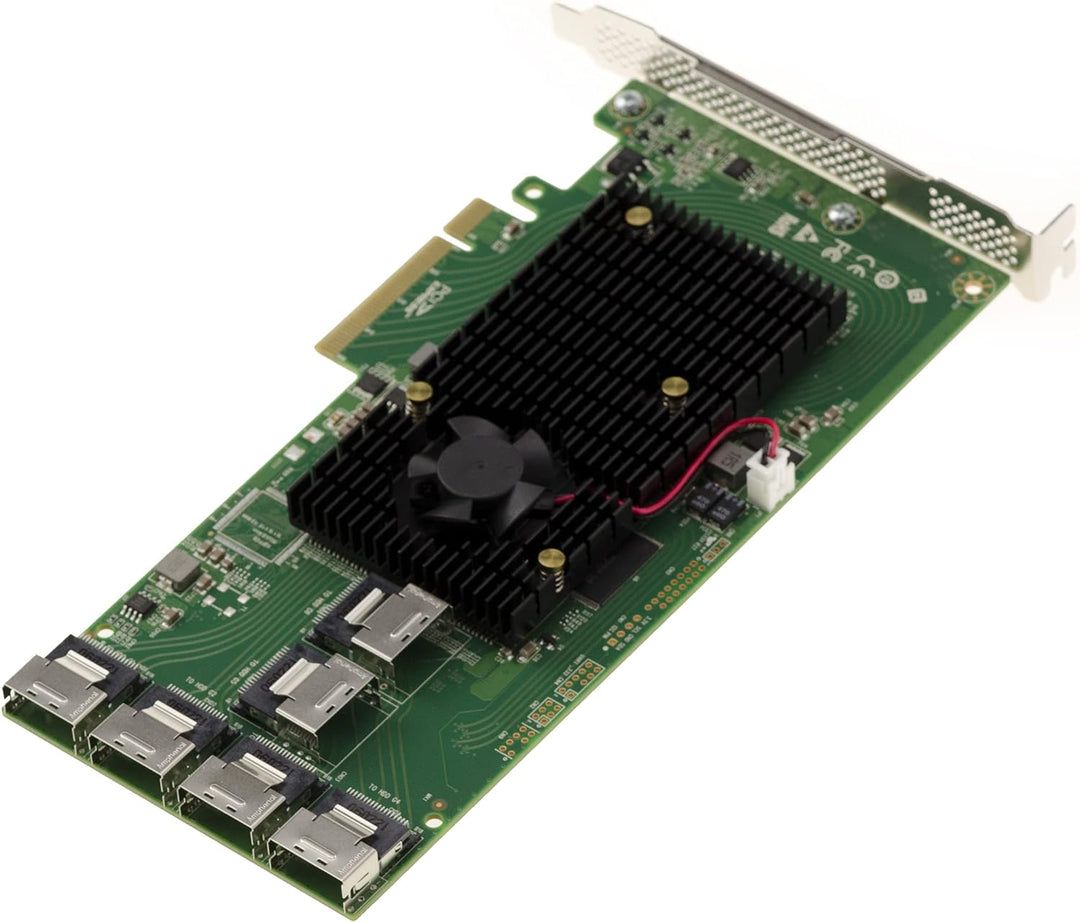 KALEA-INFORMATIQUE PCIe 2.0 SAS 6GB Controller-Karte mit 24 internen Ports. OEM-Modell SAS 2008 + SA