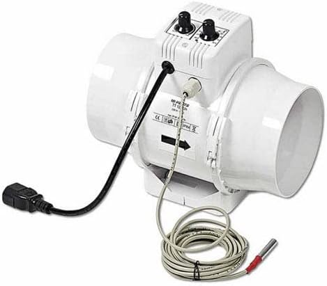 Rohrlüfter TT 125 Un 125mm Vents Thermostat + Potenzregler (280 m³/h)