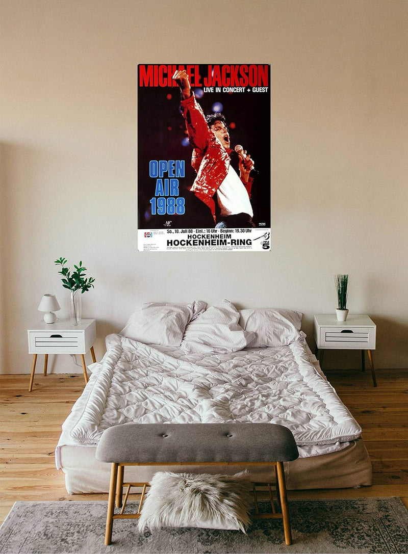 Michael Jackson - Bad World, Hockenheimring 1988 » Konzertplakat/Premium Poster | Live Konzert Veran