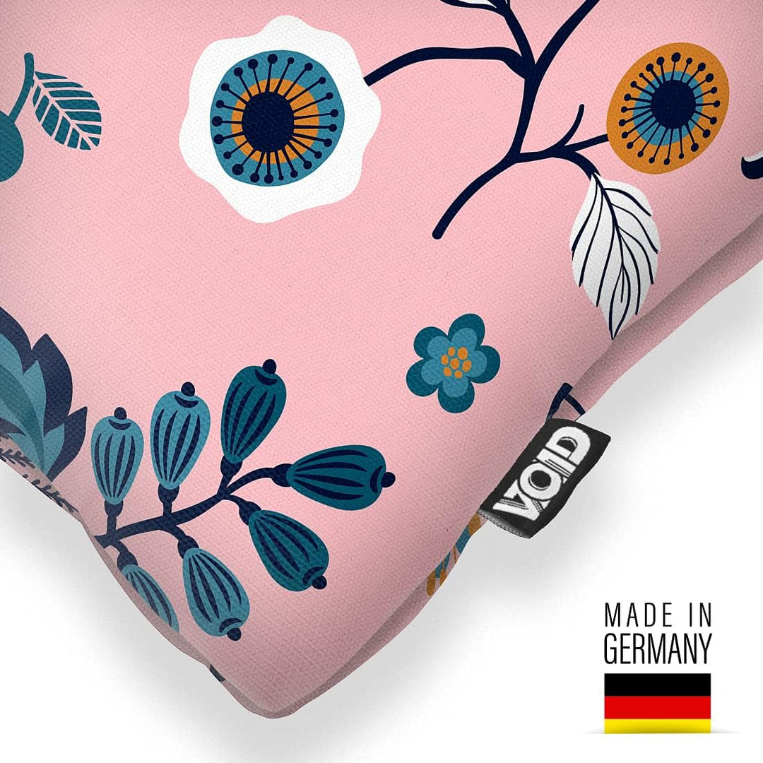 VOID Florales feines Muster Blau Kissenbezug Kissenhülle Sofakissen Kissen Deko Outdoor-Kissen Dekok