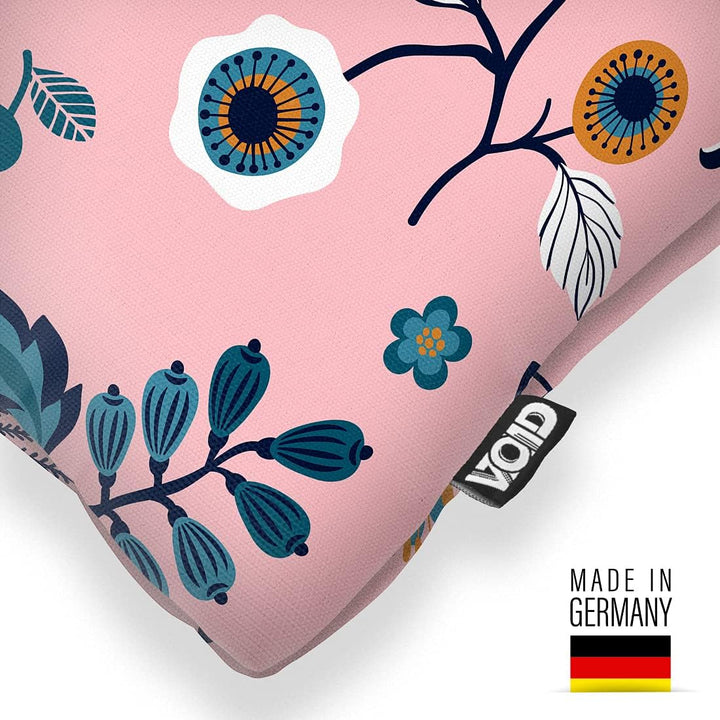 VOID Florales feines Muster Blau Kissenbezug Kissenhülle Sofakissen Kissen Deko Outdoor-Kissen Dekok