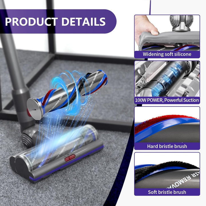 Torque Drive Bodendüse für Dyson V11 V15 V10 V8 V7 Bürste Anti-Tangle Einstellbare Saugkraft Elektri