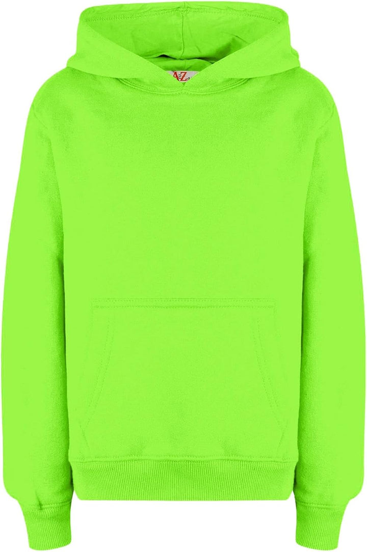 A2Z 4 Kids Mädchen Jungen Einfarbig Sweatshirt Batik Pullover Shirt Vlies Kapuzenpulli PE Schule War