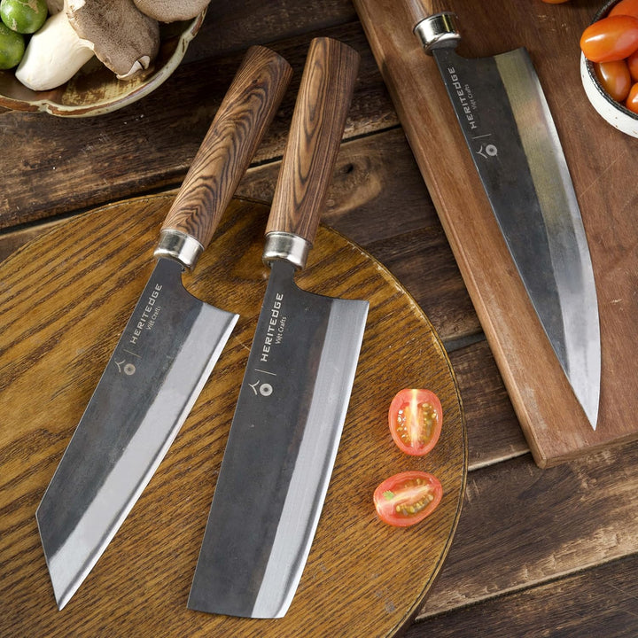 Küchenmesser - Ho Classic, 17cm Klingenlänge, Handgefertigt in Vietnam, Tamarindenholz-Griff, Scharf