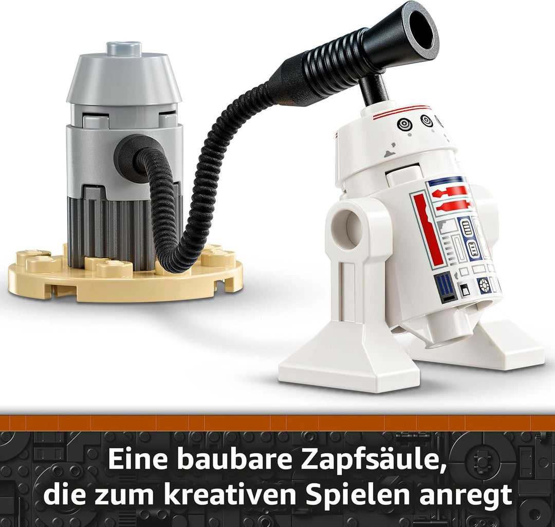 LEGO Star Wars 75410 Mandos und Grogus N-1 Starfighter Spielzeug mit The Mandalorian, Grogu & R5-D4