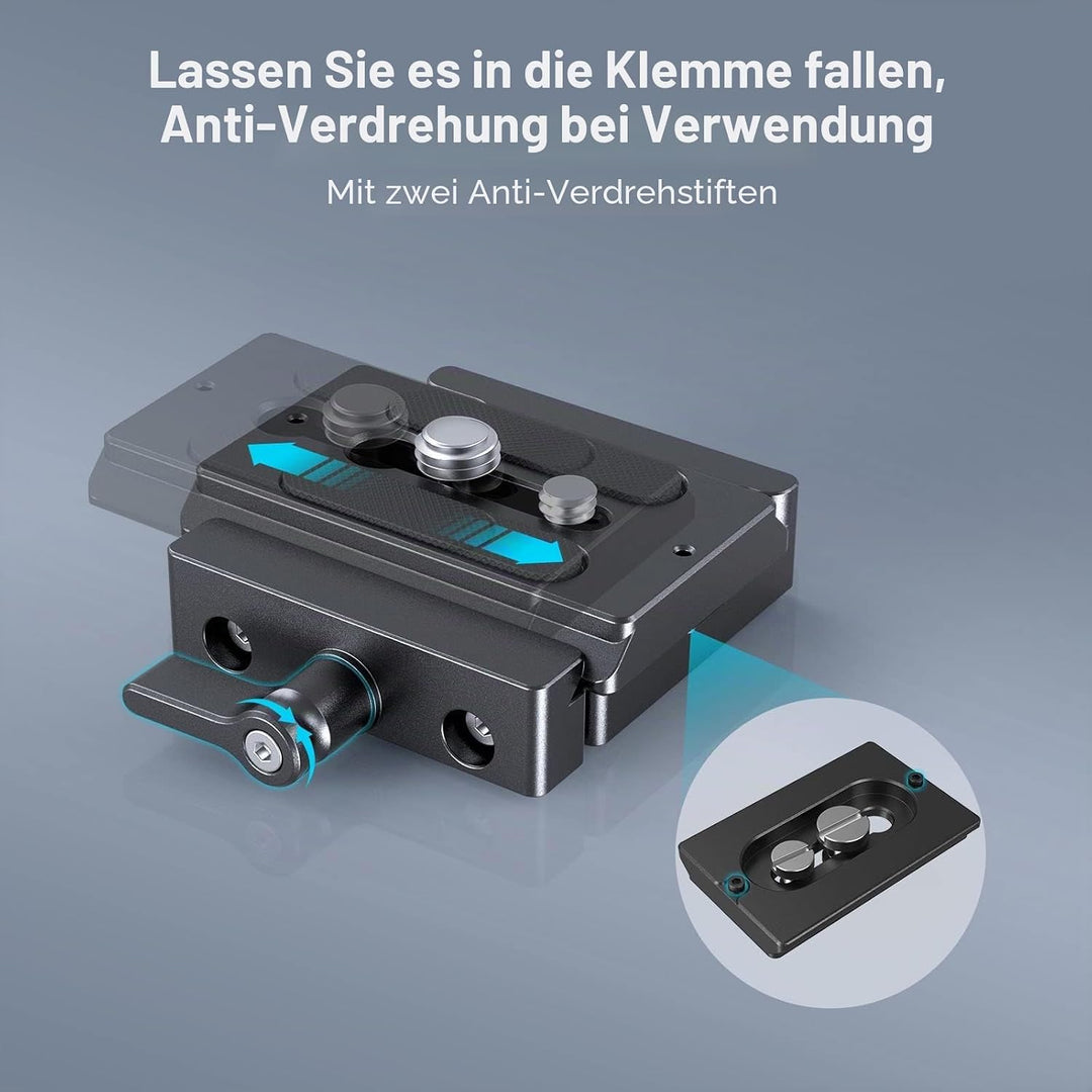 SMALLRIG Schnelle Veröffentlichung Klemme und Platte, Baseplate für Arca Standard - 2280