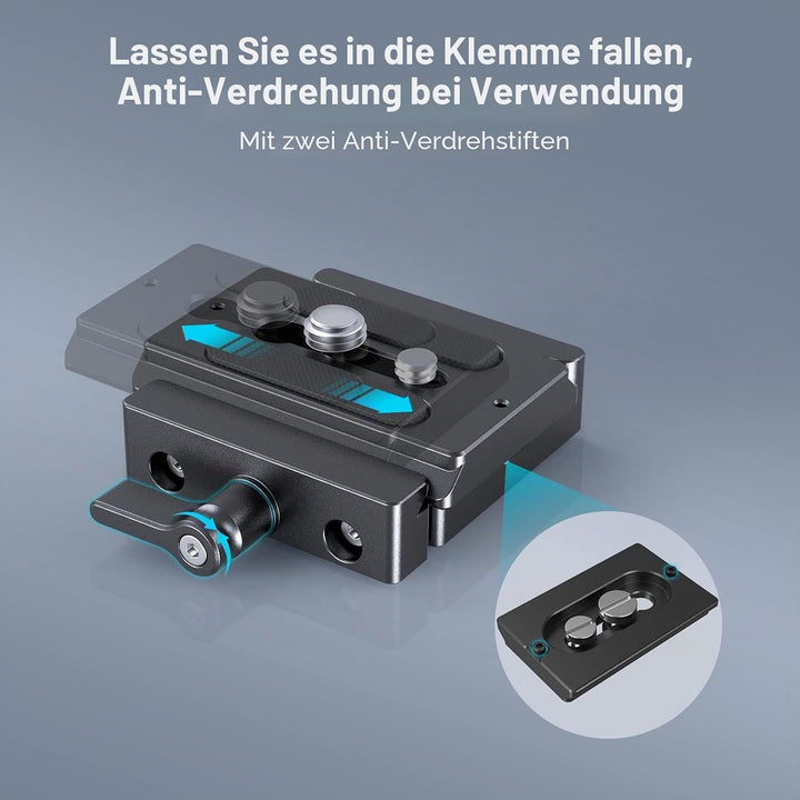 SMALLRIG Schnelle Veröffentlichung Klemme und Platte, Baseplate für Arca Standard - 2280