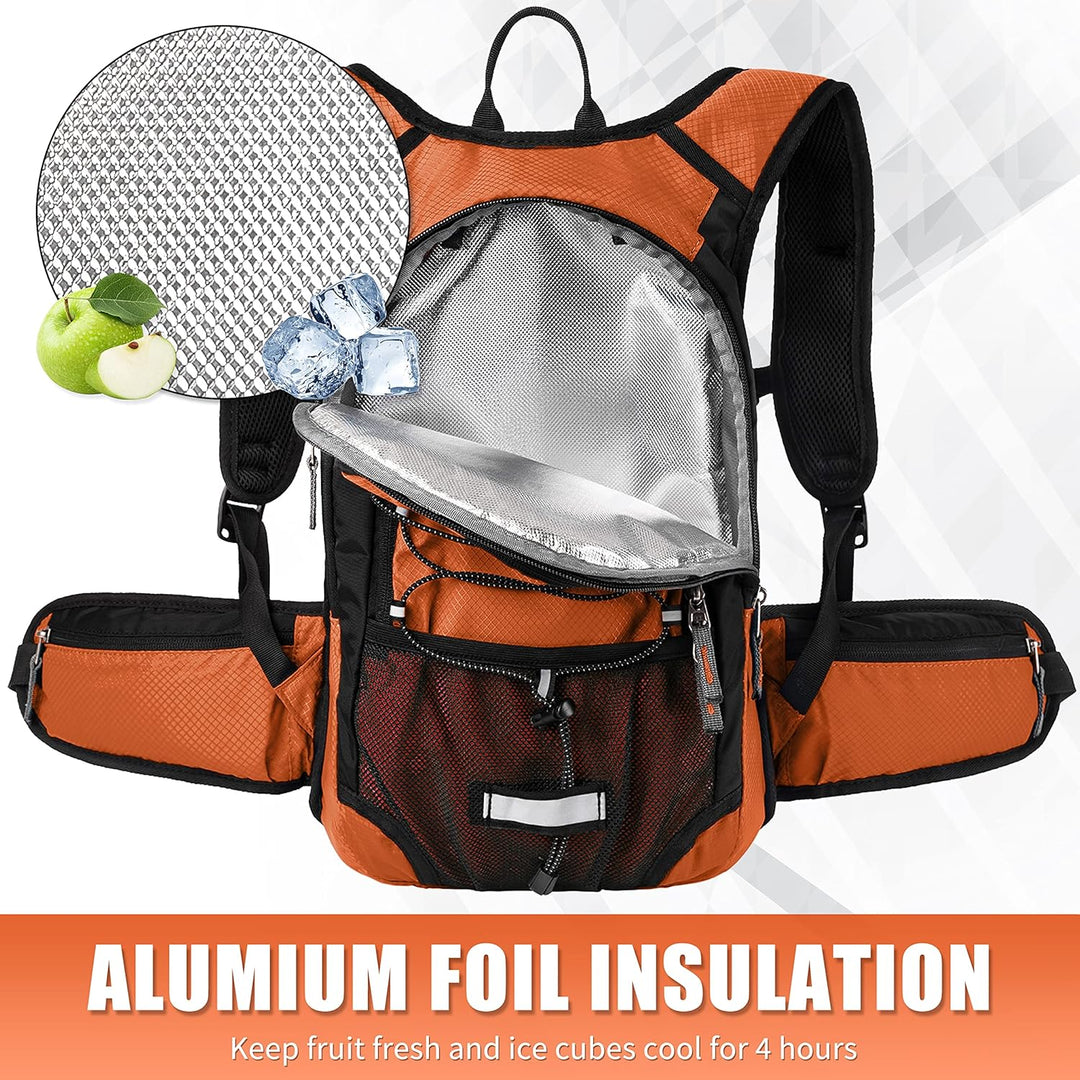 Miracol Trinkrucksack mit 2 l Wasserblase – Thermo-Isolierpack hält Flüssigkeit bis zu 4 Stunden küh