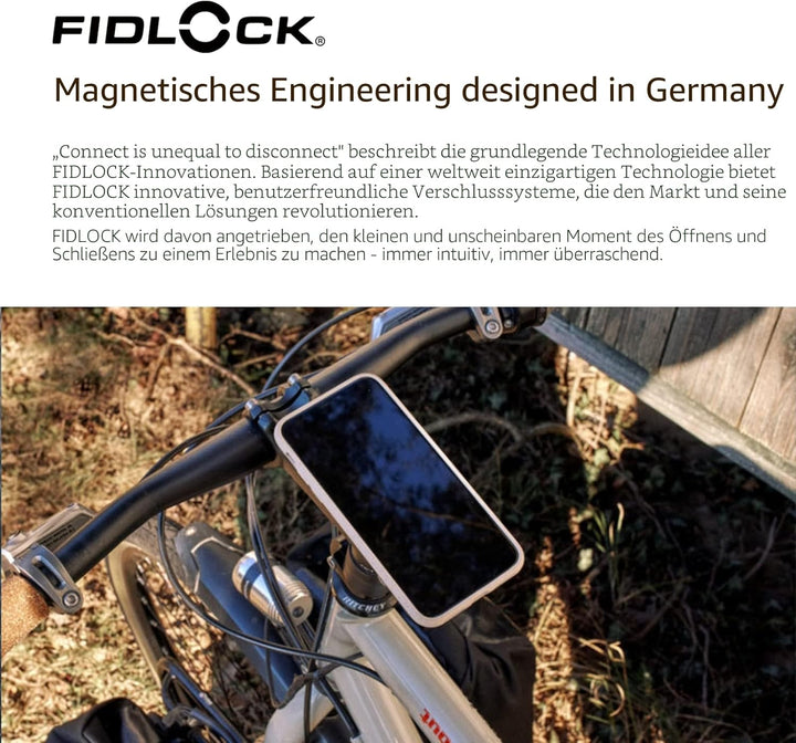Fidlock Vacuum Uni Phone Patch - Vakuum-magnetischer Klebe-Patch für Smartphone Hüllen Black, Black