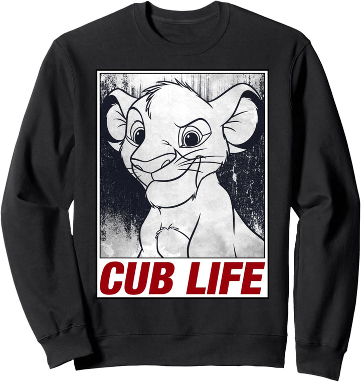 Disney The Lion King Simba Cub Life Poster Sweatshirt